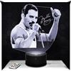 Lampephoto.fr - Lampada 3D F. Mercury Idea regalo per i fan dei Queen, luce notturna tattile a LED Illusion, effetto ologramma 3D, idea regalo di Natale o compleanno per ragazzi e ragazze TOP