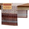 Maison d' Hermine Runner da tavola Fair Isle in 100% cotone per feste, cene, festività, cucina, Ringraziamento, Natale (50cm x 150cm)