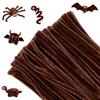 G2PLUS 200PCS Scovolini Ciniglia Marrone,Scovolini per Lavoretti | Filo Ciniglia per Decorazioni Natalizie e Feste,Fai da Te,Artigianato,Hobby Creativi