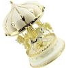 Zkydhbd Carousels - Carillon musicale di lusso che cambia colore, con 3 cavalli, musicale, regalo di compleanno o San Valentino
