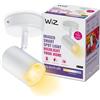 WiZ Faretto Smart Imageo WiFi, Luce Bianca da Calda a Fredda Dimmerabile, 5W, Bianco, Tecnologia SpaceSense, Controllo Vocale (Alexa, Apple HomeKit, Google Home)
