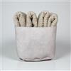 Maison Sucrée Set 4 Lavette con cestino incluso 30x30 cm in Spugna 100% Cotone 450 gsm Lavette Viso Bagno Ospite (Betulla)