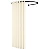 XIMSPHY Camerino Negozio di Abbigliamento, Spogliatoio Portatile con Tende a Forma di U, Privacy Tenda Scorrevole, Tenda Cambiare i Vestiti per Studio Fotografico, Camera Doccia,3 Colores (100X95CM, Beige)