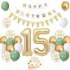 UDRKFOPK Compleanno 15 Anni Bambina Avocado Verde,Palloncini 15 Anni Bambina,15 Anno Compleanno Bambina,Palloncini 15 Anni Bambina,Decorazioni Compleanno 15 Anno per Bambine Bambini Decorazioni Festa