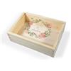 PHOTOCITY Scatola dei ricordi in legno personalizzata Scatola per matrimonio portafedi portaoggetti portagioie Scatola dei Ricordi Cofanetto in Legno e Plexiglass personalizzato (17x12 cm matrimonio)