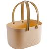 Gsycle Portaoggetti da doccia in 4 colori, cestino portaoggetti da bagno in plastica portatile di grande capacità con maniglie per dormitorio della cucina del bagno (Pink)