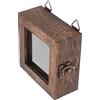 HOLIDYOYO Scatola Espositiva Per Insetti Con Vetrina Trasparente 10.5X10.5X4.5Cm Teca Da Muro Per Farfalle E Fiori Secchi Cornice Minimalista Per Decorazioni Casa E Collezioni Entomologiche