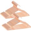 ABHENG 80 Pezzi Appendiabiti in metallo, antiruggine, salvaspazio, robusto, cromato, Scanalature Antiscivolo, Forte e Resistente, 42 x 0,3 x 21 cm (L x B x H), Oro Rosa, AIY0380R