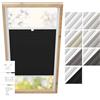 Estika Tenda plissettata oscurante termica per finestra da tetto Velux con foratura - Modello: F06 - Colore del tessuto: Grafite-bianco (Blackout) - per interni, protezione solare