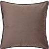 Morbidissimi - Set 2 Fodere Copricuscino Arredo Danae in Velluto 45x45 cm Marrone, Cuscini Decorativi con Cerniera Nascosta, Tinta Unita per Divano Letto Poltrona, Senza Imbottitura AC212