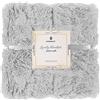 SPRINGOS - Coperta in pelliccia sintetica double face, morbida, plaid, 220 x 240 cm, grigio