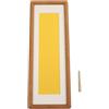 Babominimer Elegante cornice in legno massello con finitura in noce, apertura adatta per immagini da 10 x 30 cm, accessorio decorativo per la casa per ricordi di famiglia (legno)