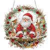 QENSPE Diamond Painting Ornamento Appendere, Natale Animali Pittura Diamante Pendente per Adulti Principianti, Ghirlanda Speciale Forma Strass Art Artigianato Finestre Decorazione Regalo, Doppio Lato