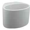 Centro Faretti CF CFOriginal Applique da Parete Arrotondata in Gesso Ceramico per 1 Lampada G9 - 10x15 cm, Profondità 12 cm