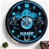 Generic Orologio Personalizzato per Volante da Auto a Tema Cruscotto con Nome Personalizzato Orologio da Parete per Volante da Auto, Arte da Parete 2D per Decorazione di Casa, Camera da Letto, Soggiorno