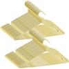 ABHENG 100 Pezzi Appendiabiti in metallo, antiruggine, salvaspazio, robusto, cromato, Scanalature Antiscivolo, Forte e Resistente, 42 x 0,3 x 21 cm (L x B x H), Dorato, AIY03100J
