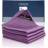 KYONANO Barista Set di 4 panni per la pulizia del caffè, 30 x 30 cm, estremamente assorbenti, per piante a vapore e macchina portafiltro (viola)