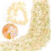 KASESSS 3Pezzi 180cm Fiori di Ciliegio Artificiali, Ghirlanda Di Fiori Di Ciliegio, Fiori Finti per Decorazioni, Artificiale Ghirlanda Fiori Per Matrimoni Feste Giardini Stanze Decor (Champagne)