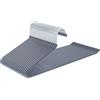 ABHENG Grucce per pantaloni, Gancio Grucce per Pantaloni, confezione da 20, Appendiabiti Salvaspazio Bianca, Gruccette in Acciaio Inox, Cromate, 38 x 0,5 x 13 cm, Grigio, AIY0520G
