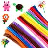 G2PLUS 200 Pezzi Bastoncini Decorativi in Ciniglia,Strisce pulisci Tubi,Scovolini Colorati per Lavoretti,Filo di Ciniglia di Peluche per Bricolage e Decorazione per Bambini e Adulti