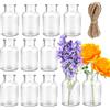 Williyatt 12 pezzi Vasi di Vetro Piccoli,vasi da fiori Tavola Decorazioni Matrimonio di Nozze, feste Vaso Vetro Trasparente Vasi Piccoli Decorativi, Centrotavola Vetro, Decorazioni Fiori