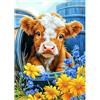 AIRDEA Vitello Diamond Painting, Fiori Diamond Painting Kit Completo, Diamantini Crystal Art Hobby Creativi Adulti Decorazione per Casa 30x40 cm