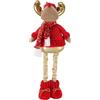 Kelisdi Bambole telescopiche natalizie Ornamento Babbo Natale pupazzo di neve renna figurine decorazione per la casa ristorante decorazioni per feste renne figurine decorazioni per la casa