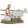 Moranduzzo Donna con Capra per Presepe da Cm 10 Scala 1:20 - Statuine Presepe Indistruttibili - Stile 700', Pittura Rifinita a Mano, Prodotto Ufficiale, Made in Italy, Scultore M. Landi