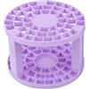 PATIKIL 1pz Portapennelli, Organizzatore di Plastica per Conservazione 49 Fori Pennelli, Supporto Rotondo per Scrivania per Artisti, Trucco, Matita, Viola