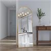 BRILVERDE Specchio per il corpo 162 x 53 cm, Specchio a tutto tondo, Grande specchio per il corpo con cornice in alluminio, Specchio a figura intera da parete con supporto per camera da letto