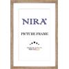 NiRa Cornice foto in legno 35 x 50 cm in Bronzo-Marrone | Bordo esterno in Nero | Dimensione selezionabile | Cornici per poster | Puzzle | collage di foto HD100