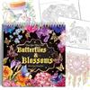 Elfew Libro da Colorare per Adulti, 35 Fiori Album da colorare per Donne | Rilegatura a Spirale Libro da colorare Antistress per Donne, 35 Bellissimi Disegni Floreali, L'Ansia e Alleviare Lo Stress