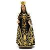 OVUNQUE PROTEGGIMI Statua Madonna Addolorata, cm 30, in polvere di marmo, per interni ed esterni. Cuore sette spade.