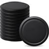Pullmer Coperchio per bicchieri da 82 mm, tappo a vite, coperchio Twist-Off (nero opaco, 100 pezzi)