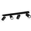 PHILIPS CONSUMER LIGHTING KOSIPO FARETTO 4 LUCI NERO IN METALLO ATTACCO GU10 ORIENTABILE 52059430PN