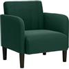 vidaXL Divano Sedia con Braccioli Verde Scuro 54 cm in Velluto, Divano Singolo, Divano Comfort, Sedia TV, Divano, Divano Seduta, Divano Relax