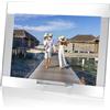 OMODOMO - Cornice di Cristallo per Foto 18x13 cm Realizzata a Mano in Italia. Portafoto da Tavolo Ornament, Idea Regalo Unica per Anniversario Matrimonio, Laurea, Nozze d'Oro e Occasioni Speciali.