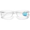 OPULIZE PEP Occhiali da Lettura per Uomo e Donna, Luce Blu, Montatura Rettangolare con Occhiali Antiriflessi per Computer e Gaming, Protezione UV e Sovrastanchezza, Opaco, Trasparente +3.5 (1 pezzo)
