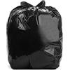 Aluf Plastics 26 Gallon For Slim Jim 1.25 MIL (eq) Black Heavy Duty Trash Bags - 29 inch X 44 inch - 1 Count (Pack of 200) - For Construction, Industrial, Outdoor, & Commercial