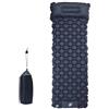 MODRYER Materassino Da Campeggio Gonfiabile Comfort 7 Cm Impermeabile Resistente Agli Strappi Materasso Da Campeggio Collegabile Con Cuscino Per Viaggi In Auto Spiaggia Prato E Picnic,Grey-200 X 70 X 7cm