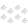 FELTECHELECTR Kit Riparazione PVC 8 Toppe Trasparenti in TPU Resistenti all'Acqua per Tende, Kayak e Materassi Gonfiabili, Adesive e Resistenti a Calore e UV
