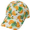 Generico Cappello Estivo Uomo - Cappello da Baseball Stampato con Frutta Tropicale e Foglie di Banana Stile Primaverile Estivo per Donna