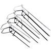 FVDZRFIE Porta Canne da Pesca da Terra Attrezzo da Esterno con Staffa A Terra for Staffa A Terra for Porta Canna da Pesca A Forcella Singola A Doppio Anello(30cm)