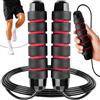 KRUMAD Corda per saltare per adulti, per cardio, 280 cm, con cuscinetto, con manici in schiuma delicata sulla pelle, per saltare la corda, allenamento, fitness e resistenza, coordinazione, boxe