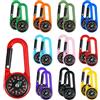 WWYSSZ 20 Pezzi Multicolore Bussola Portachiavi, Moschettone Bussola Bambin | Moschettoni per Bussole Mini, per Navigazione, Attività All'Aperto, Campeggio, Regalo per Bambini, Escursioni, Viaggi