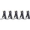 Nexbrill Connettore portatile per gonfiaggio pneumatici per bicicletta, compatibile con valvole standard britanniche e sistemi di tubi per biciclette comuni (nero)