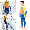 Generic Muta da Sub per Bambini, Muta da Sub in Neoprene da 2,5 Mm, Manica Lunga, Costume Intero con Cerniera Posteriore, per Ragazzi, Snorkeling, Surf, Nuoto, Spiaggia, Sport Acquatici (M123 Taglia