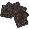 Toddmomy Set 6 Pezzi Tappetini in Gomma per Attrezzatura Palestra, Tappeti Antiscivolo per Pavimenti, Protezione Stabile per Casa e Ufficio Motivo a Puntini Colorati