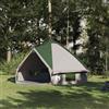 PUGYNBK Tenda tepee per 8 persone, verde, bianco, 490 x 410 x 210 cm