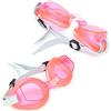 Aramox Occhialini da Nuoto, Occhialini da Nuoto in Silicone con Tappi per Le Orecchie e Clip per Naso, Cinturino Regolabile, da Piscina Resistenti Alle Perdite con Vista Ampia per Estivo per Bambini